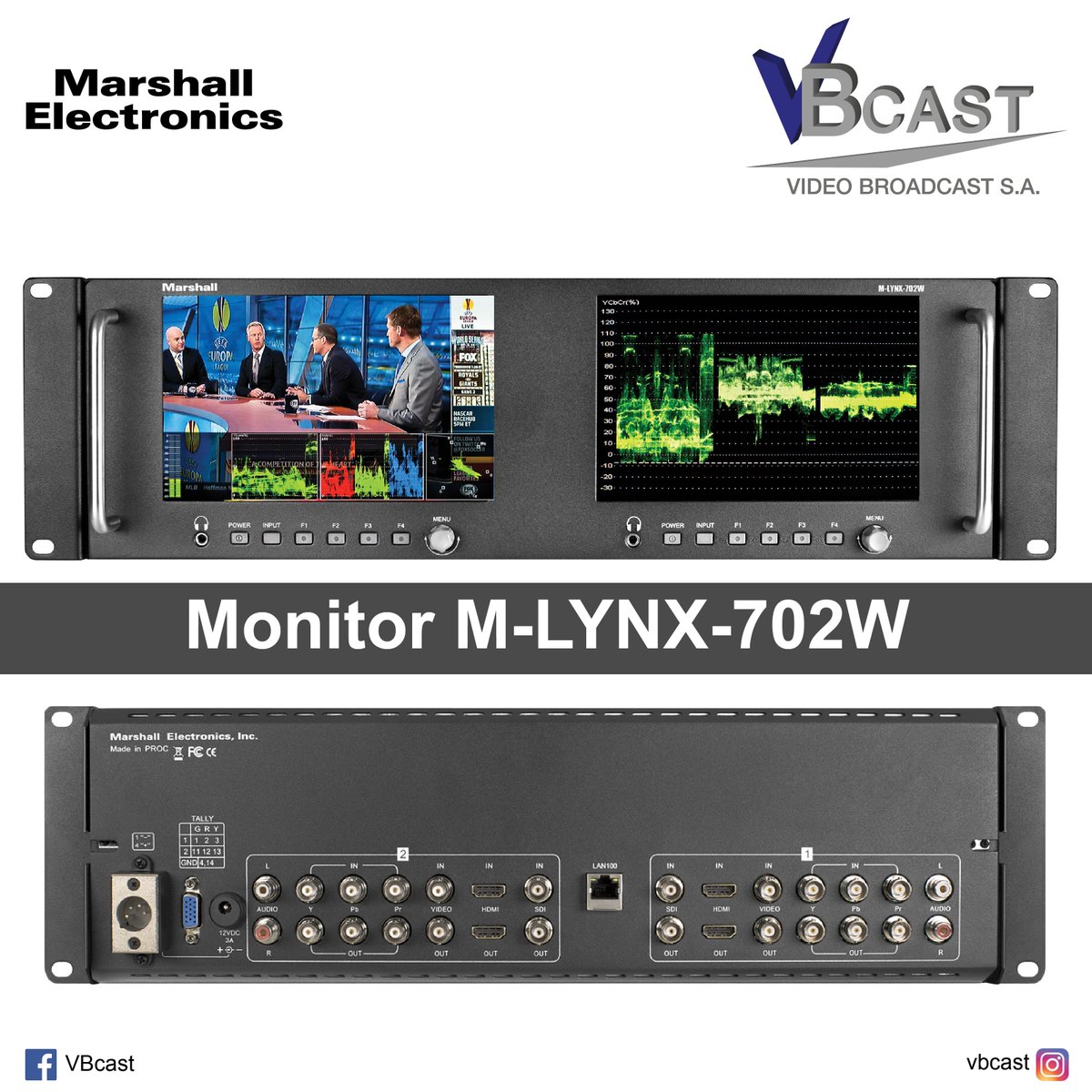 VBcast1's tweet photo. Marshall Electronics presenta el M-LYNX-702W.
https://t.co/8rlrUi3cUa
#VBcast #MarshallElectronics https://t.co/EjvECCsPzl