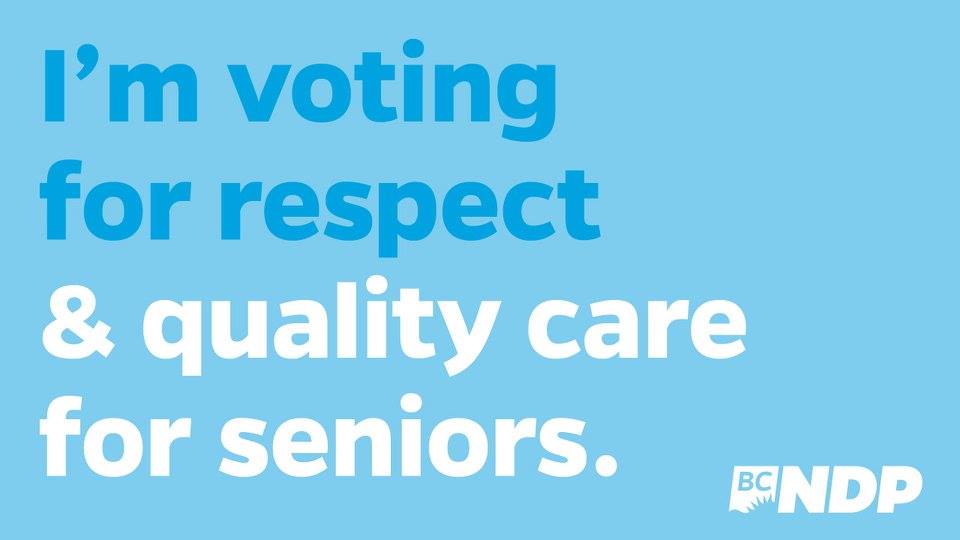 Seniors built this province and they deserve better. VOTE today. Polls open 8-8. #BCVotes2017 #bcelxn17 #bcpoli