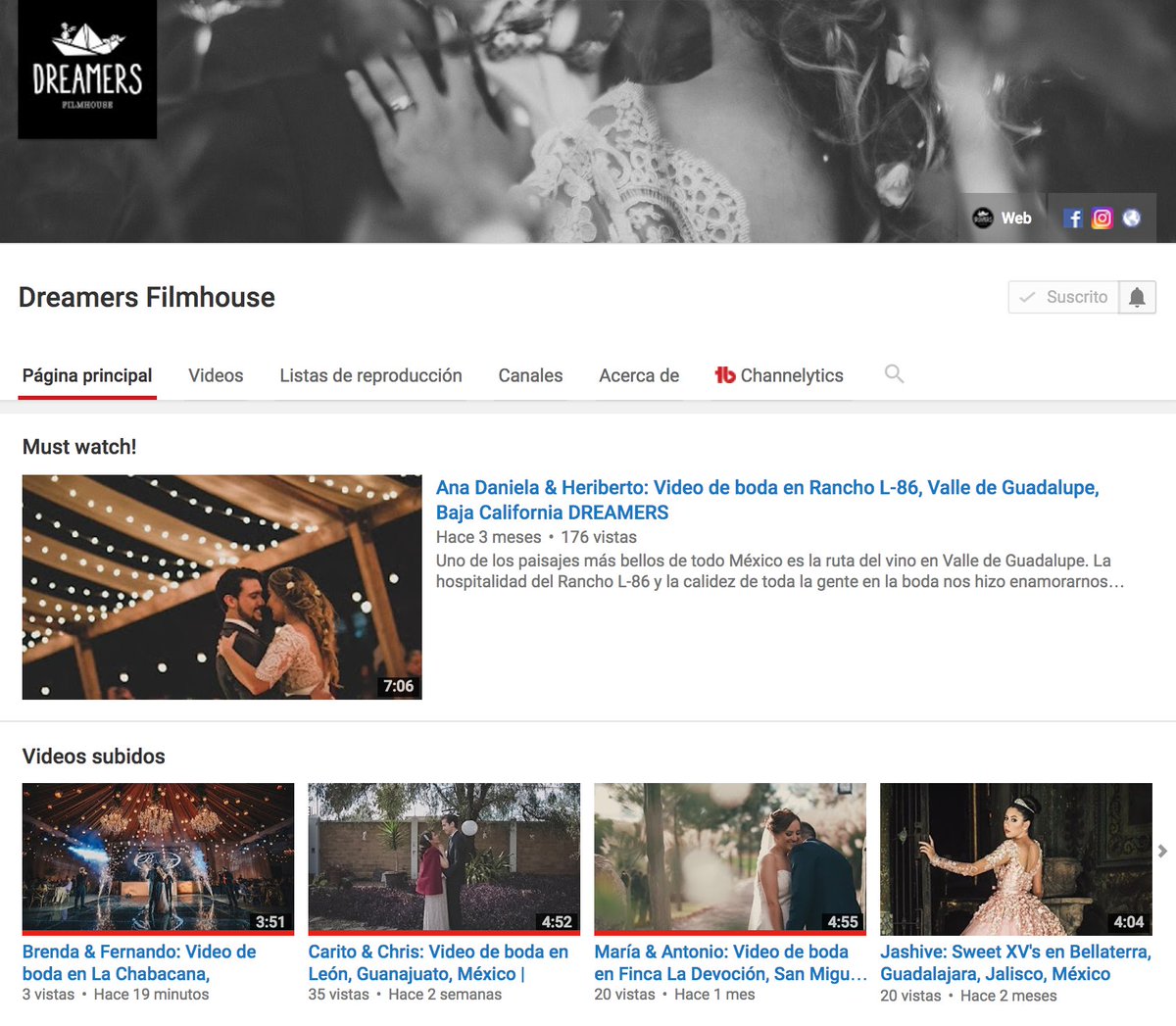 DreamersMEX's tweet photo. ¡Denle play a nuestros videos y suscríbanse a nuestro canal en YouTube! https://t.co/w8IMbtTqFE #bodas #videodeboda #highlightsdeboda💍🎥💕 https://t.co/SRtQcwgmOR