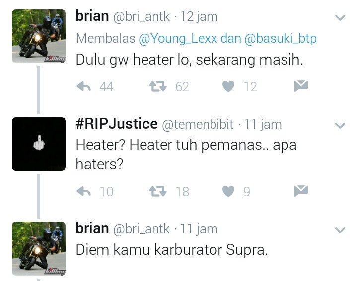 gua lebih tertarik.. komen2an heater nya.. eh haternya...