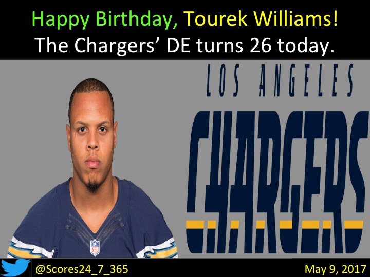 happy birthday Tourek Williams! 