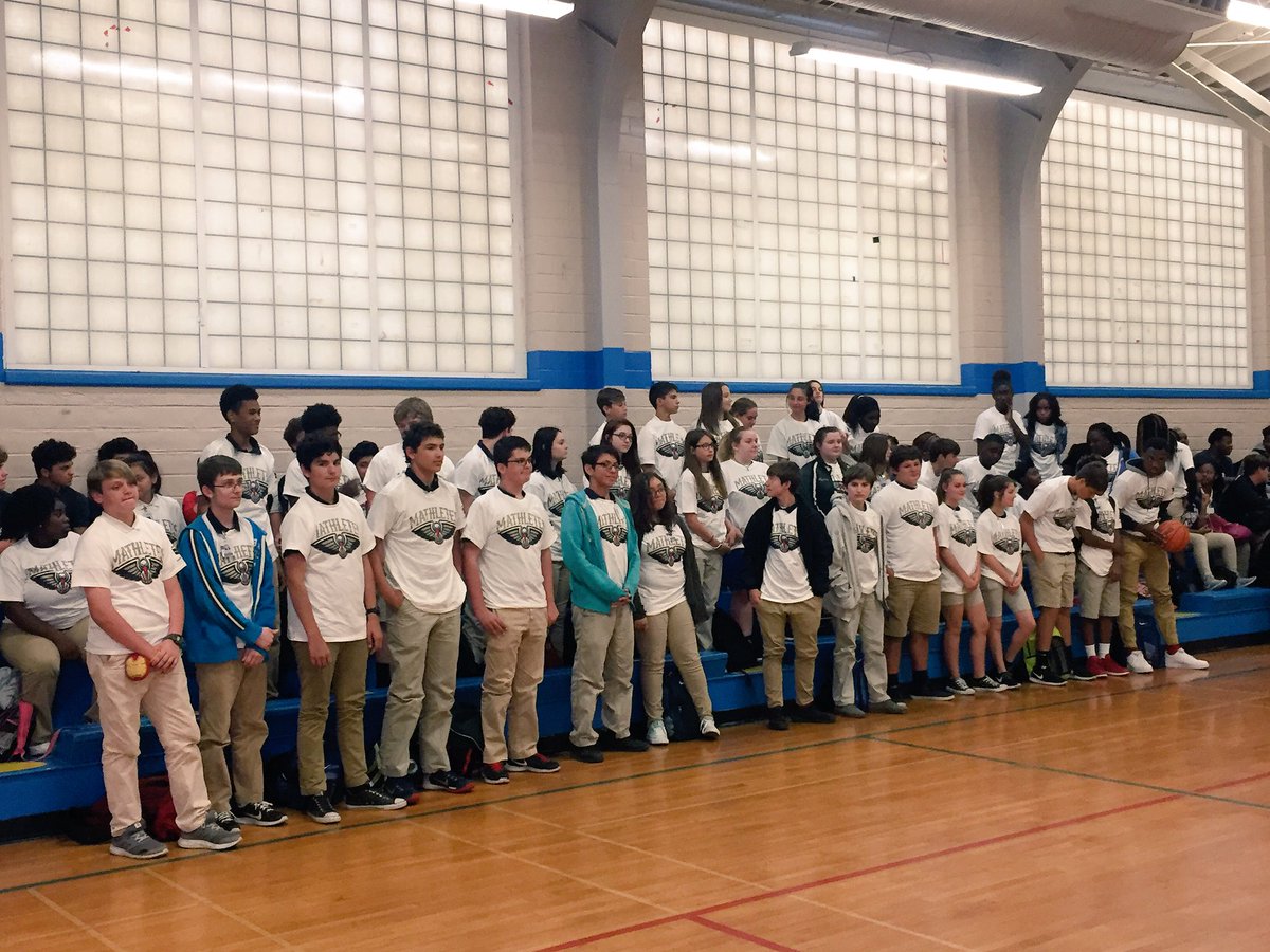 .QCook323 at Raceland Middle School to recognize the Chevron Mathletes