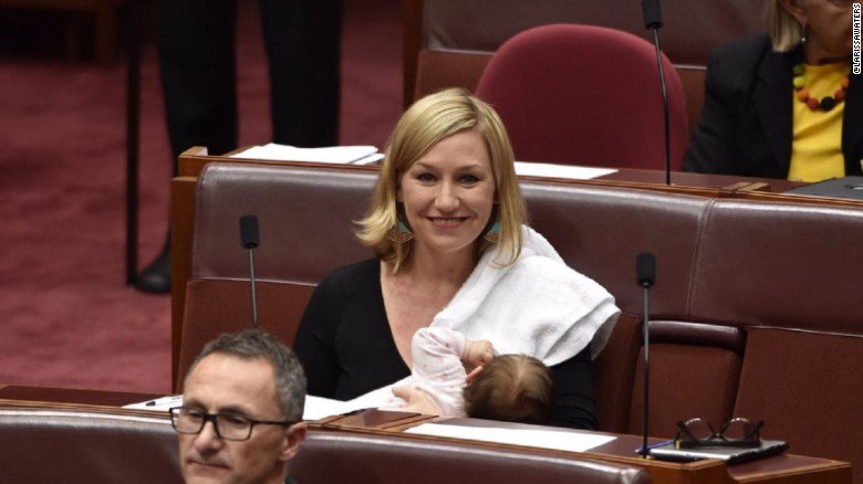bpcuts's tweet photo. This Australian senator just made history by breastfeeding her baby in Parliament https://t.co/6RUPcjtnYK by #CNN via @c0nvey https://t.co/9siZvHSzZp