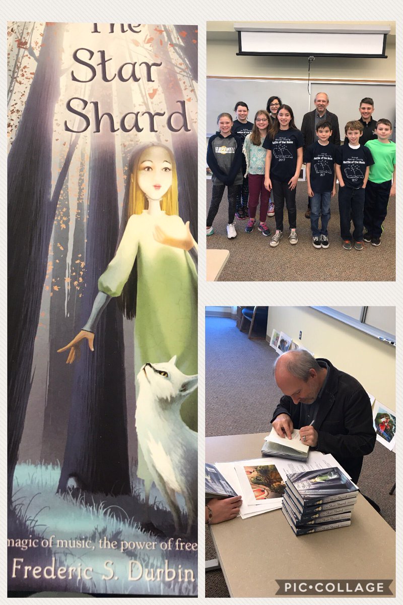 Hopewell 5/6th gr ready for "Battle of the Books" with author Frederic S. Durbin <a href="/HMJHS_Library/">Hopewell JHS Library</a>