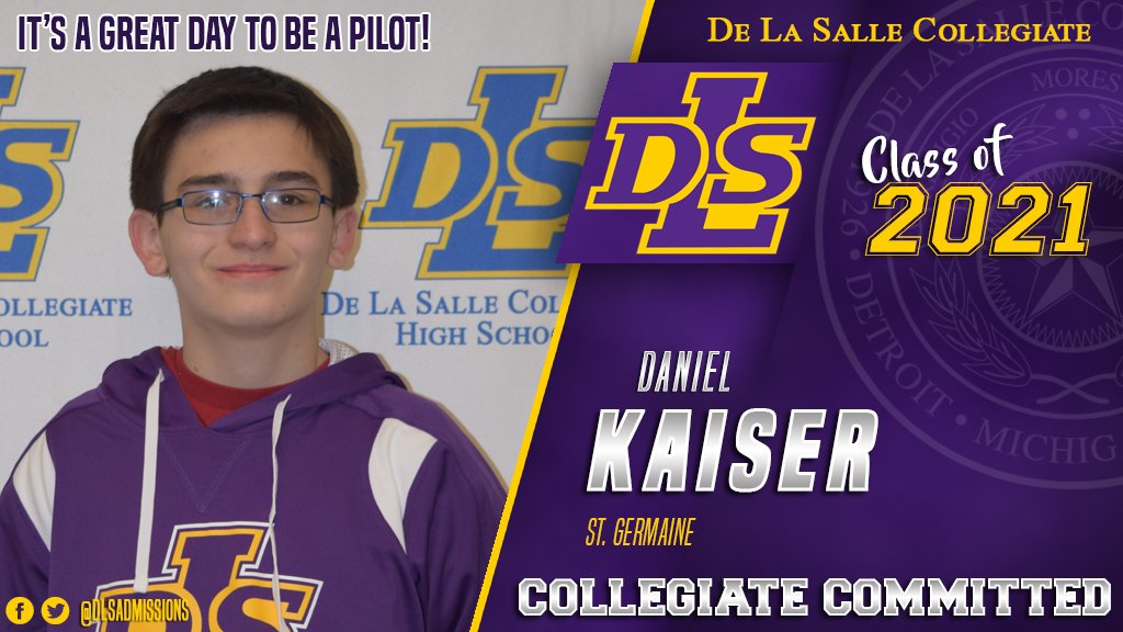 DLSAdmissions's tweet photo. Daniel Kaiser of the Class of 2021 is now #CollegiateCommitted. U can b next! Visit https://t.co/2x5sTrNQnq @delasallehs @DLS_Track @dlsphy https://t.co/JXmrPMYLiv