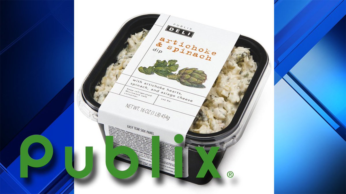 #BREAKING @Publix recalls popular Artichoke & Spinach Dip due to possibility of containing small glass fragments https://t.co/oKW7gTUyNo