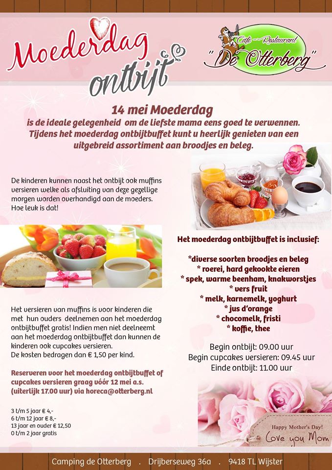 otterberg1's tweet photo. Zondag 14 mei hebben we een heerlijk #moederdag #ontbijt. Reserveren via horeca@otterberg.nl. https://t.co/Slva5NzxIS