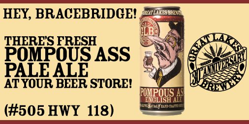 GreatLakesBeer's tweet photo. Just in time to open up the #cottage for the summer...
#PompousAssGLB is now available at @mybeerstore in #Bracebridge!
#FreshGLB https://t.co/WghO4TcToE