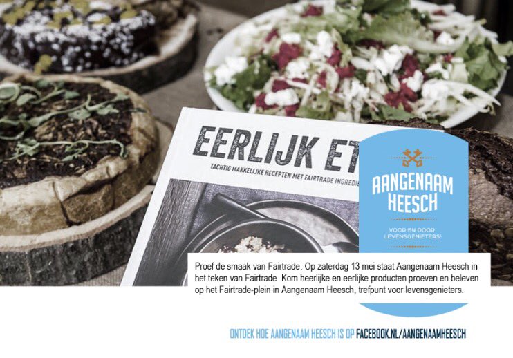 13 mei: proef en beleef Fairtrade op het Fairtradeplein in <a href="/AangenaamHeesch/">Aangenaam Heesch</a> <a href="/allenuitheesch/">allenuitheesch</a>