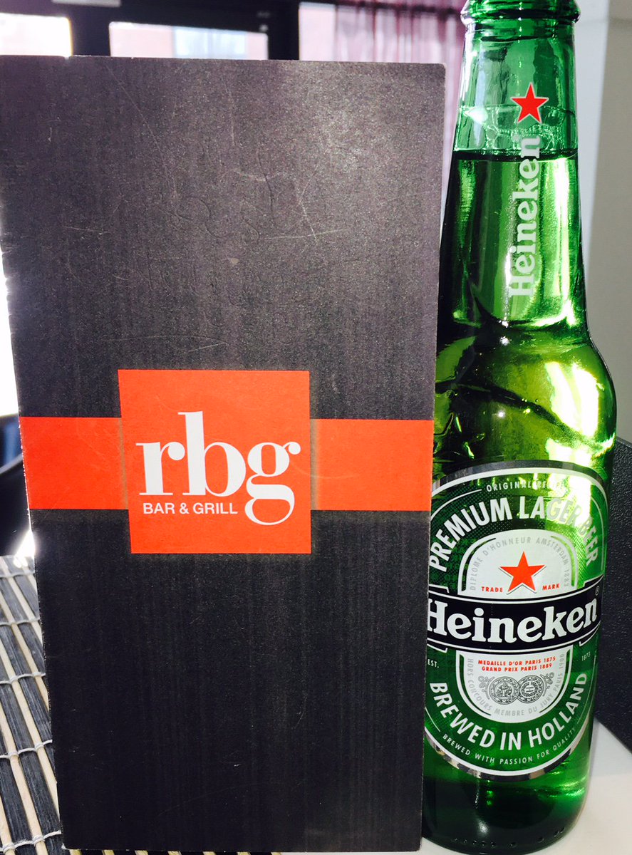 RBG_Belfast's tweet photo. What Rhymes With Tuesday? #Heineken (OK. So it doesn't rhyme but they do go well together!) Join us on #TheTerrace @RBG_Belfast #TeamRBG https://t.co/6vQizECXX4