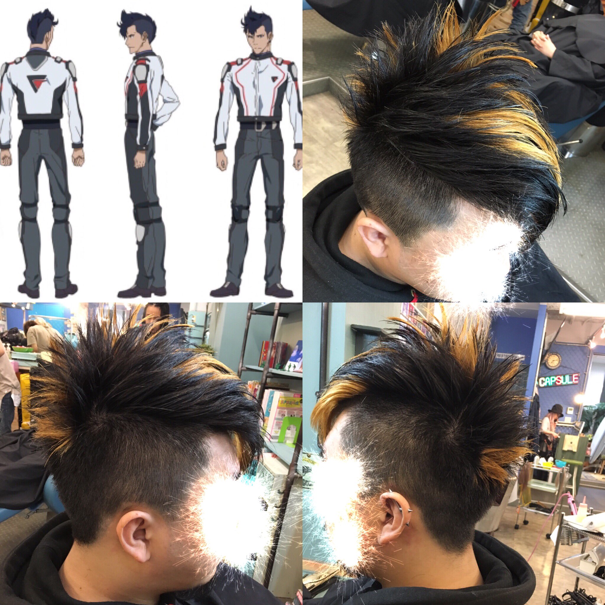 Twitter पर Capsule パンキッシュモヒカン 髪型のモデルはマクロスのメッサーさんです ランダムでメッシュを入れてめっさパンクになりました パンクヘアー モヒカン スパイキーヘアー Rika