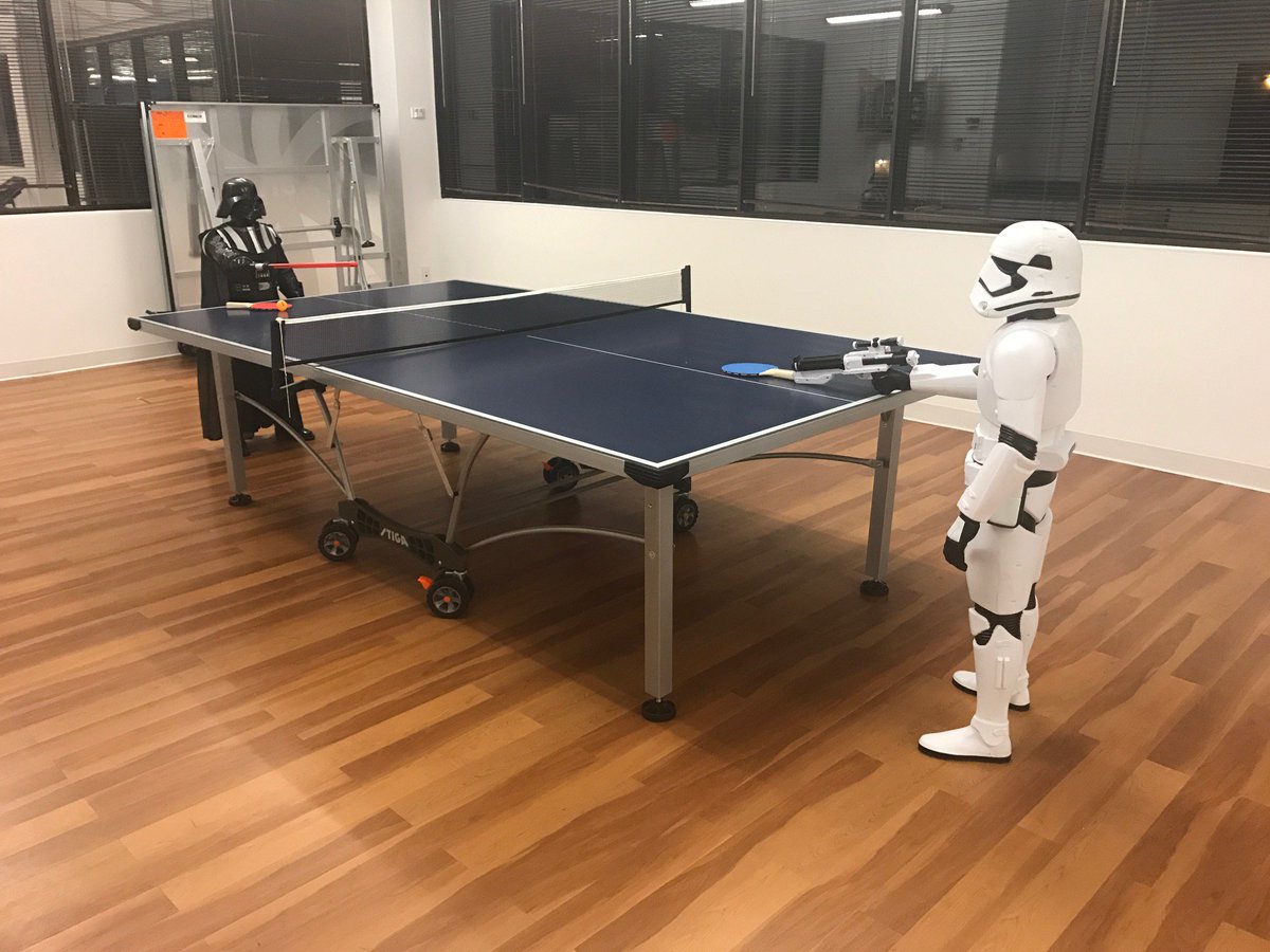 VIVACreative's tweet photo. Overseen at VIVA... Stormtrooper better let Darth Vader win if he knows what's good for him! #AgencyLife #VIVAPOV https://t.co/XaWTvsIxrJ