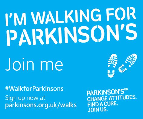 ParkinsonsUK's tweet photo. Taking part in #WalkforParkinsons? Don't forget to spread the word! 🚶 📣 Download some materials to help at https://t.co/gEcX3krbGb https://t.co/QaPW5poV4b