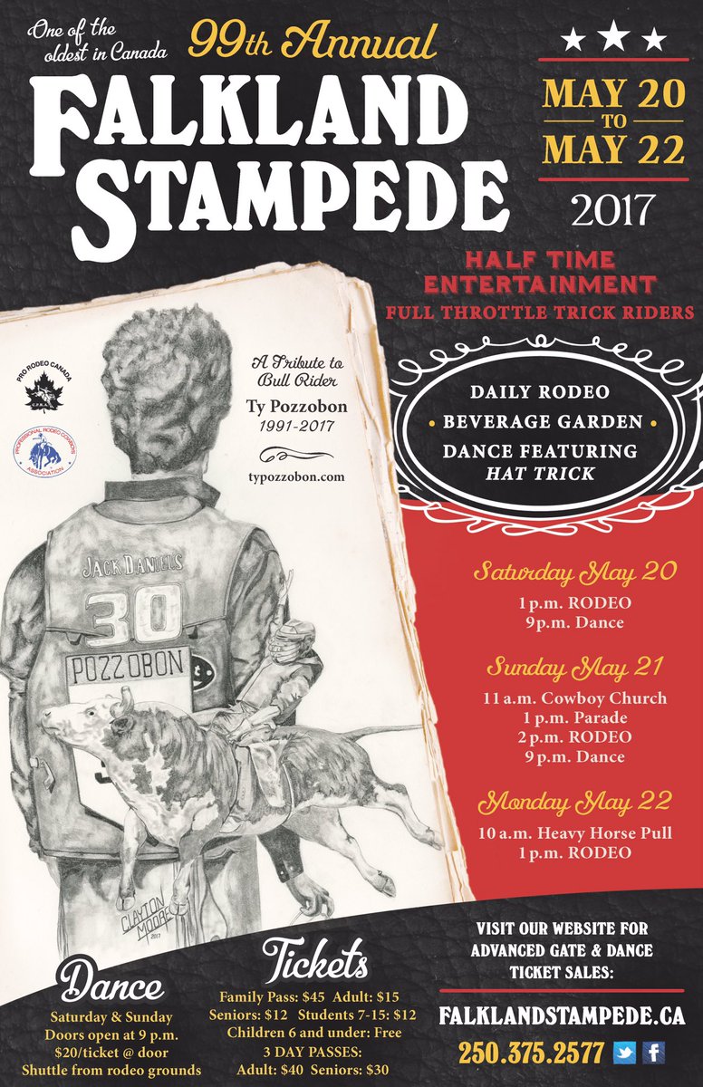 11 days until the 99th annual Falkland Stampede #stampede99 #cpra #falkland