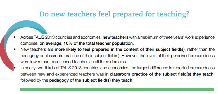 Do new #teachers feel prepared for #teaching? | New OECD Teaching in Focus bit.ly/2pviM3G #OECDTALIS