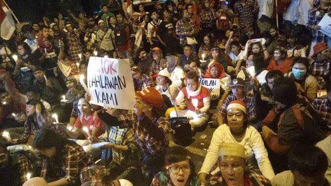 Cipinang malam ini. #FreeAhok
