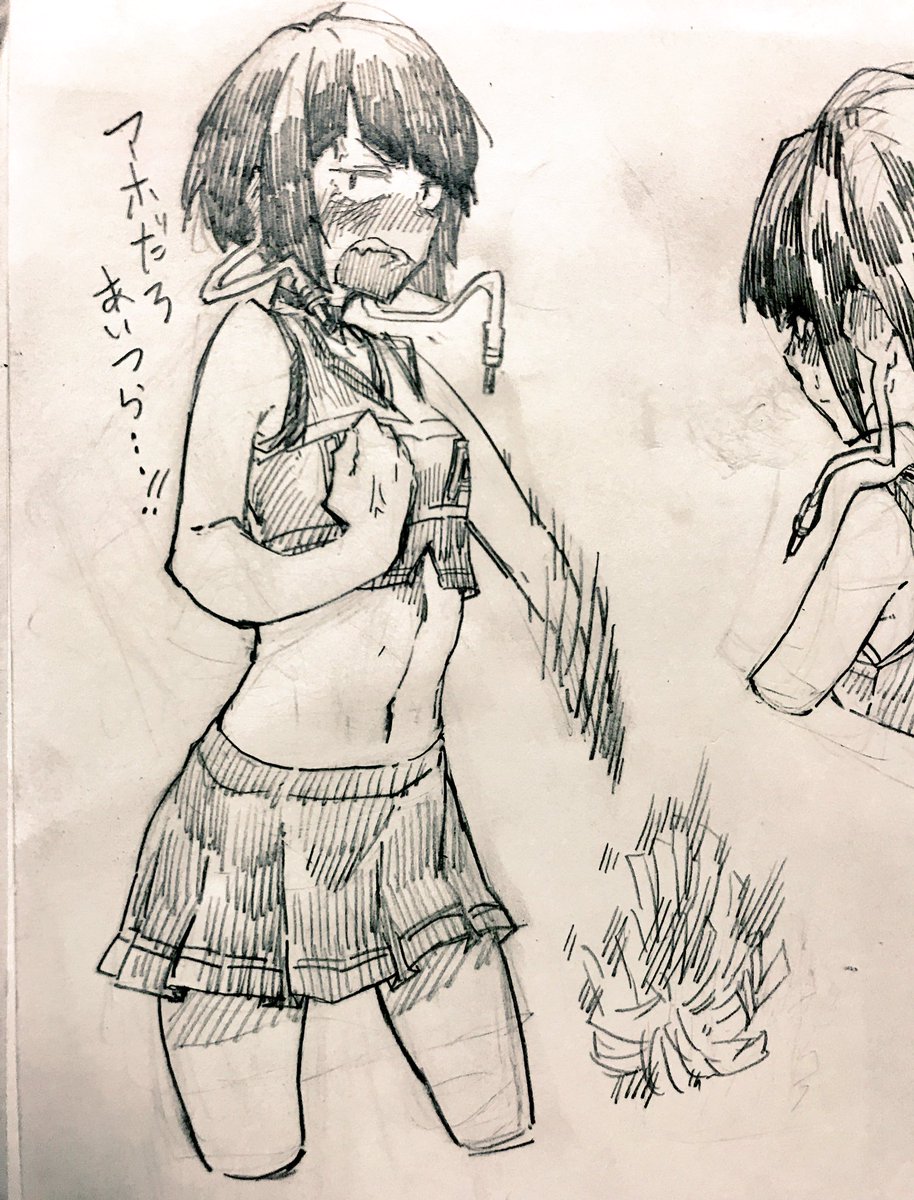 ヒロアカ、アニメ6話の耳郎ちゃんが超ッかわいかったのでらくがき。体育祭編最高～😂🙌🙌 