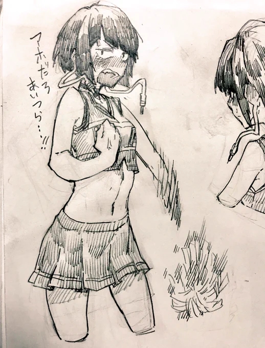ヒロアカ、アニメ6話の耳郎ちゃんが超ッかわいかったのでらくがき。体育祭編最高～😂🙌🙌 