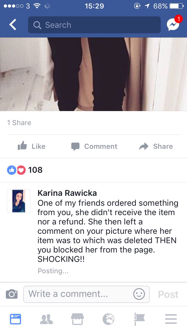 RawickaKarina's tweet photo. @omg_fashion deleting my comments and blocking me from commenting!! Awful!!!! https://t.co/Hps3ccvdfj
