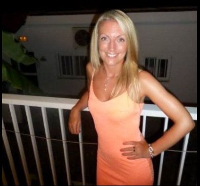 Here was have Amy on a balcony on holiday. Poor profile pic Amy #LinkedInFail