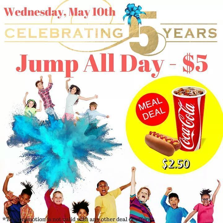 jumpamerica's tweet photo. Thank you for always coming back ! #JumpAmerica #upshow #getajumponfun #Jumpallday #5thanniversary https://t.co/KuY6AyhqdR https://t.co/A5HzXfnLMM