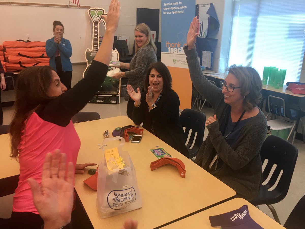 HanoverSchools's tweet photo. THANK YOU TEACHERS! @VirginiaLottery surprised staff at KCES today with lunch and games for Teacher Appreciation Day. Thank a teacher today! https://t.co/S6jIxXe2xP