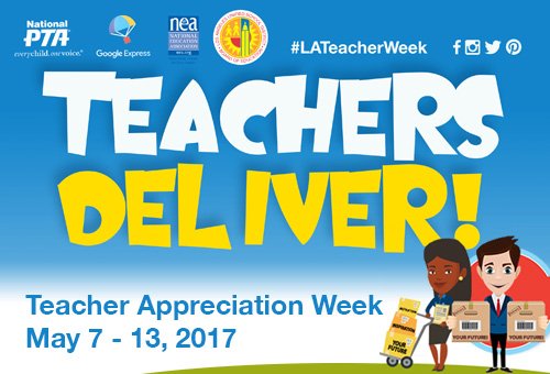 MichelleKingLA's tweet photo. Help us #ThankATeacher by celebrating our teachers and substitute teachers on #LATeacherWeek. Thank you @LASchools teachers for all you do. https://t.co/bmHBvg73DZ