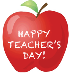 KimBurg59's tweet photo. Happy Teacher's Day to my parents, my teacher's and all my friends who are teachers.  Way to be a role model - you guys make it happen!!! https://t.co/fqyp2SWMVy
