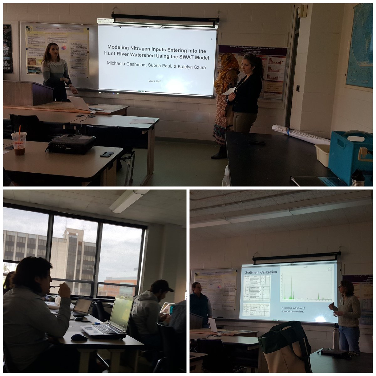 H2O_Soni's tweet photo. Interesting talks #no3loads #streamrestoration #LID #climatechange #septics #SWATmodel @EnviroMichaela @URI_GEO @uricels Go Modelers https://t.co/GX6gjmbCsp