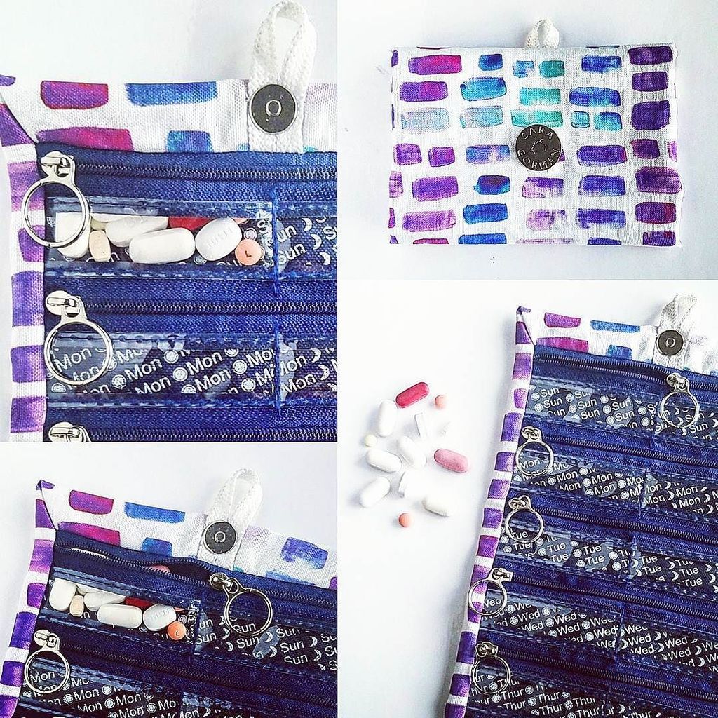 Pillbag 101: Filled, folded, and fabulous. Loving the blues, pinks, and purples of our new Pillfold Guadeloupe. In… ift.tt/2q0nNom