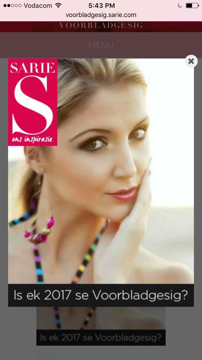 AnnaMarieG47's tweet photo. @SARIETydskrif #SarieVoorbladGesig2017 🌼🌸🌺🙏🏽 https://t.co/mxqT3os2GW