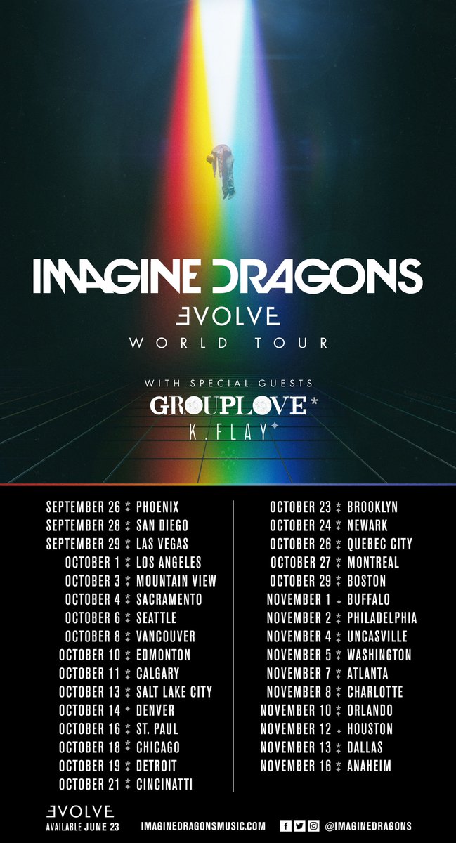 Imagine Dragons and Grouplove Announce Fall 2017 Arena Tour Dates