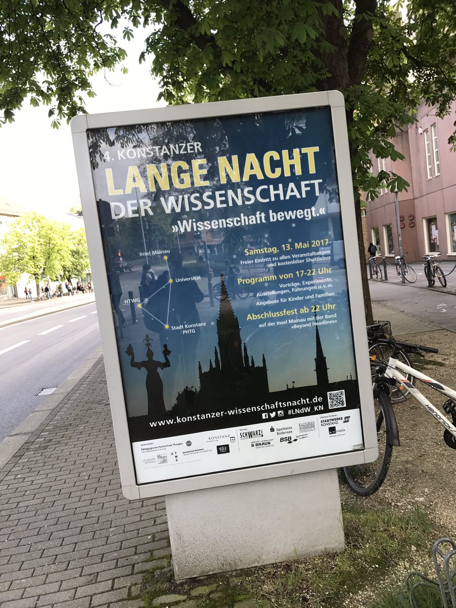 Konstanzer Lange Nacht Der Wissenschaft Kaum Zu Ubersehen In Der Stadt Vielen Dank An Schwarz Aussenwerbung Fur Die Grosszugige Unterstutzung Lndw Kn Zahringerplatz Kommtalle T Co Nxsvinzosb