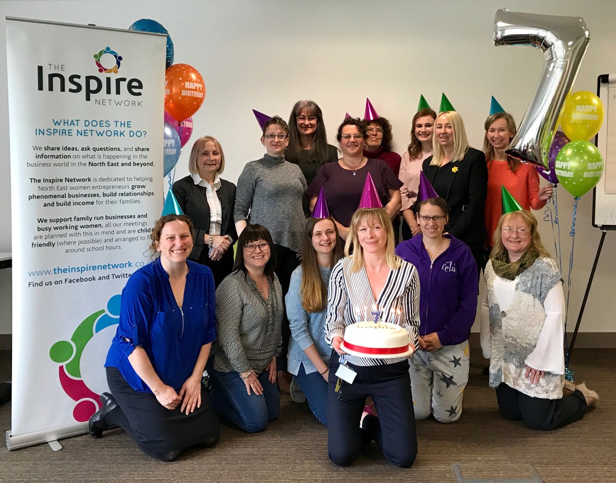 WecountLtd's tweet image. We celebrated @InspireNetNE's 7th b'day this morning @DarlingtonSpace with cake, party hats, balloons and a group of fab NE business women!