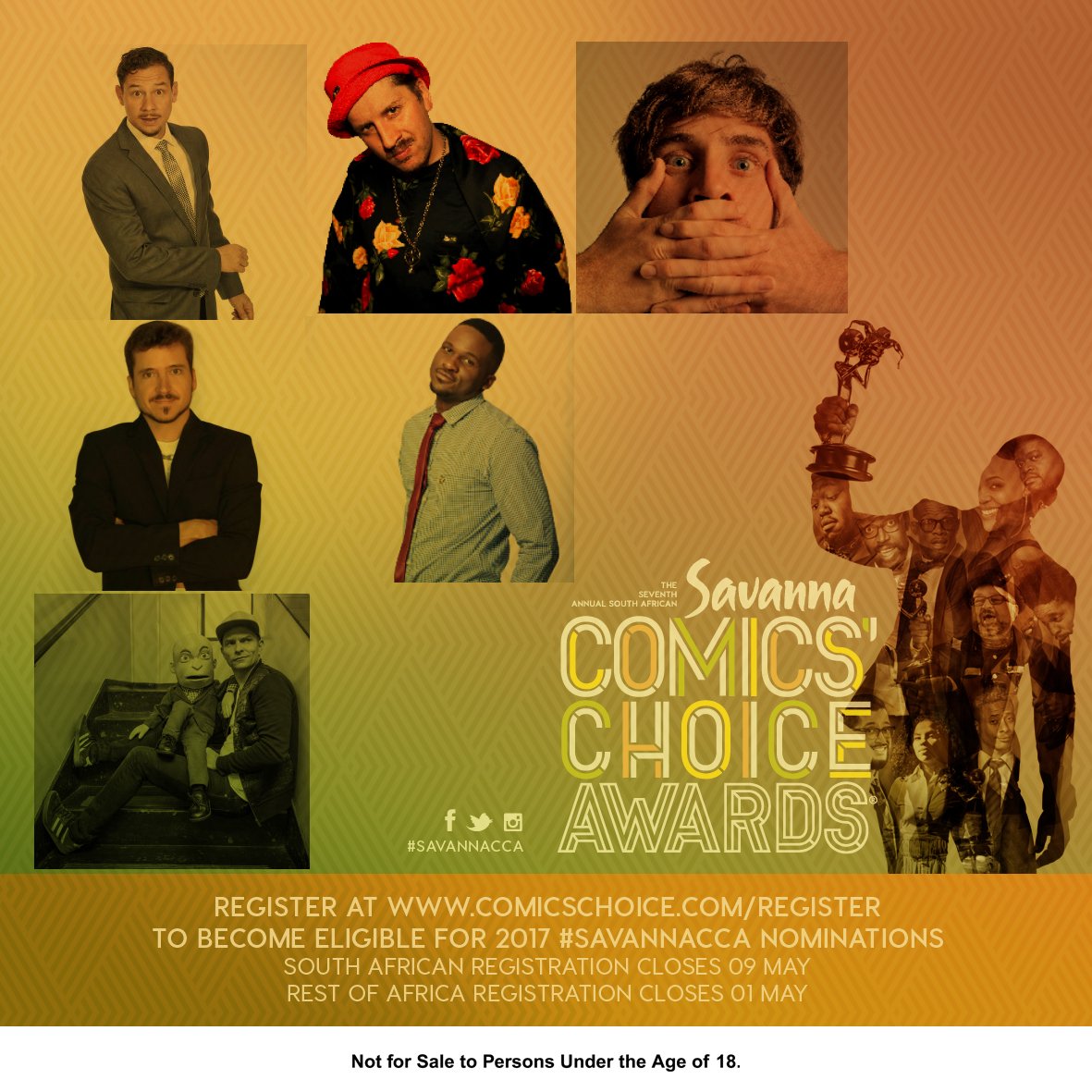 ComicsChoice's tweet image. Just 6 Hours Left! Registration closes @ midnight! comicschoice.com/register/ 🙌🙌🙌 @JemAtkins @Mo_Mothebe @Maaskaas @conradkoch @chestermissing