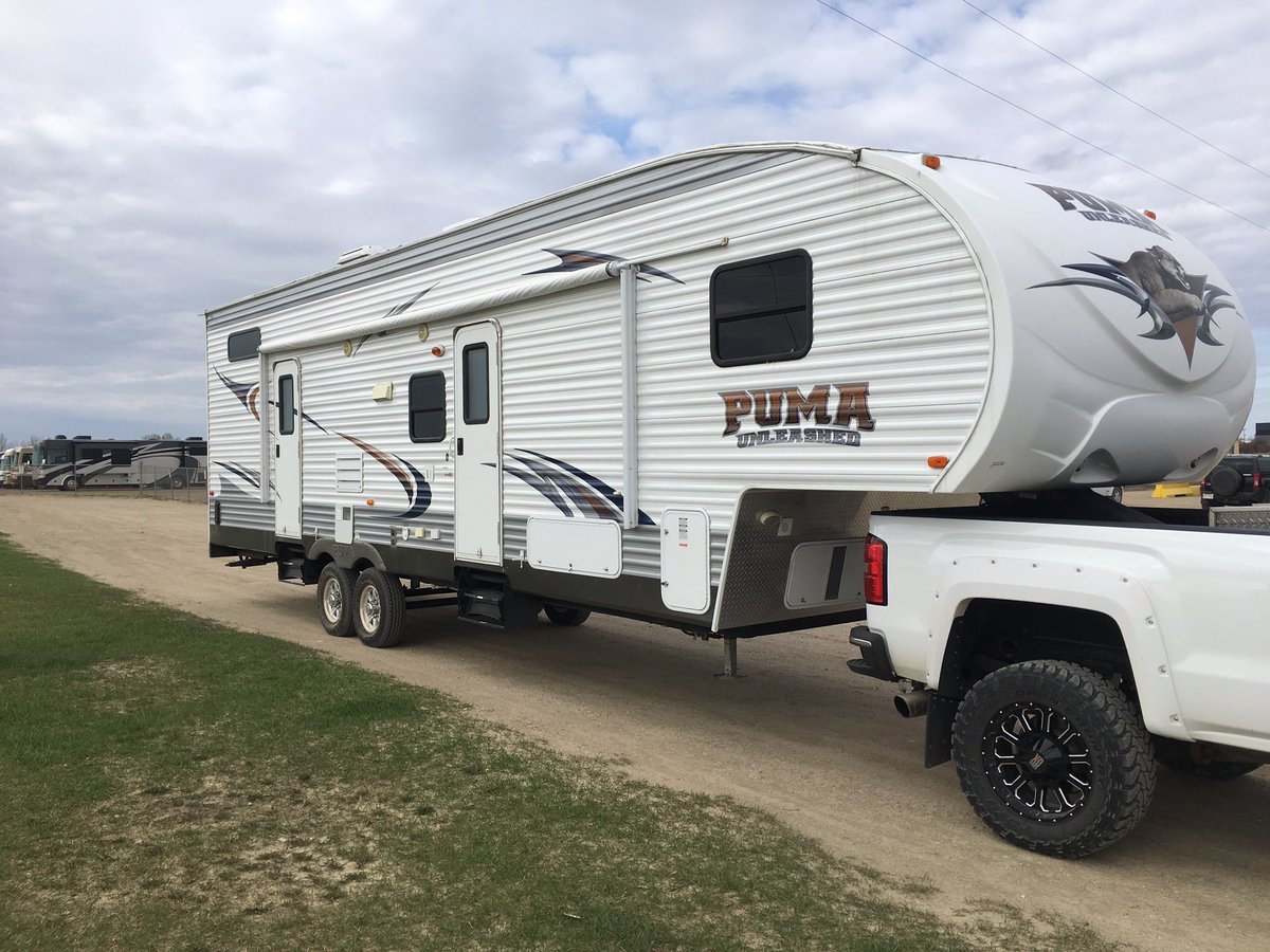 declanhayworth's tweet photo. RVs are coming in for May 13th#YEG. Bid on this 2011 Palomino 356QLB Toy Hauler. More pictures on #maauction.com #campingseason https://t.co/VePjnGrwvI