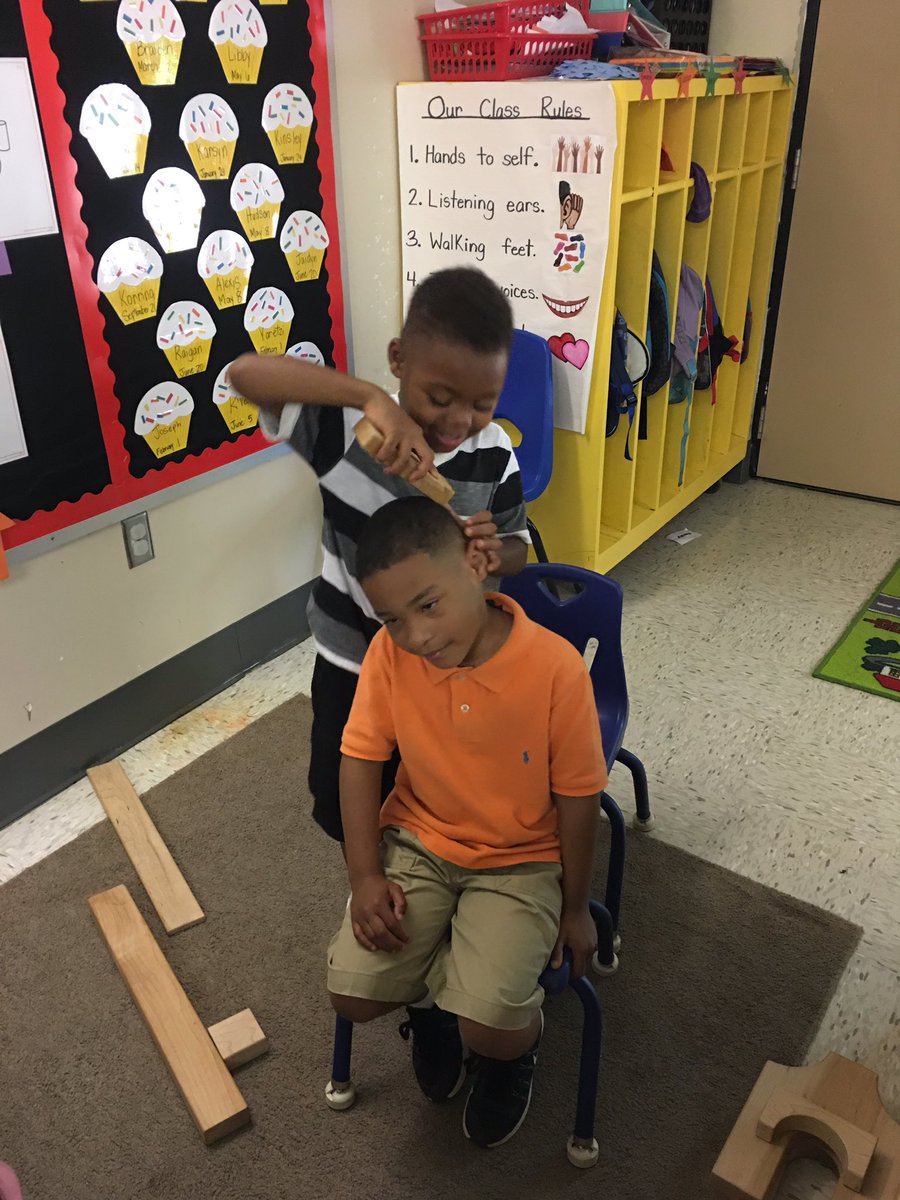 AprilyJPPe's tweet photo. Welcome to the barber shop!!!! #prekrocks!!!!#jpprek @jbrownatJP @JP_Wildcats https://t.co/GdTBenH6rT
