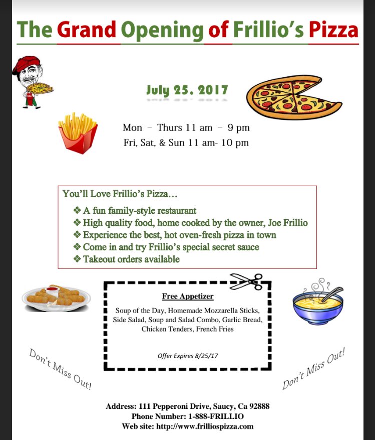 sariadnebm's tweet photo. FRILLIO'S PIZZA COME TODAY !! #RealWorldProject #LastProject2017 @KSBM_TVT https://t.co/38rTZVu54X