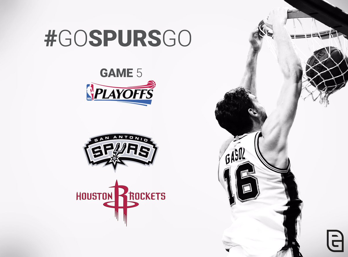 paugasol's tweet photo. #NBAPlayoffs �� 
#Game5 SASxHOU #WesternConferenceSemifinals  #GoSpursGo   ⚪️⚫️ https://t.co/rDg1JyrE8k