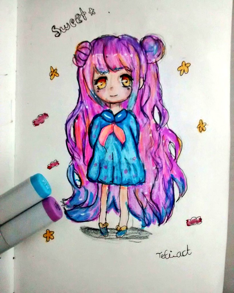 akanesinon's tweet photo. Una chibi muy Kawaii hecha por mi 😜 #chibi #draw #kawaii https://t.co/le4AthALJr