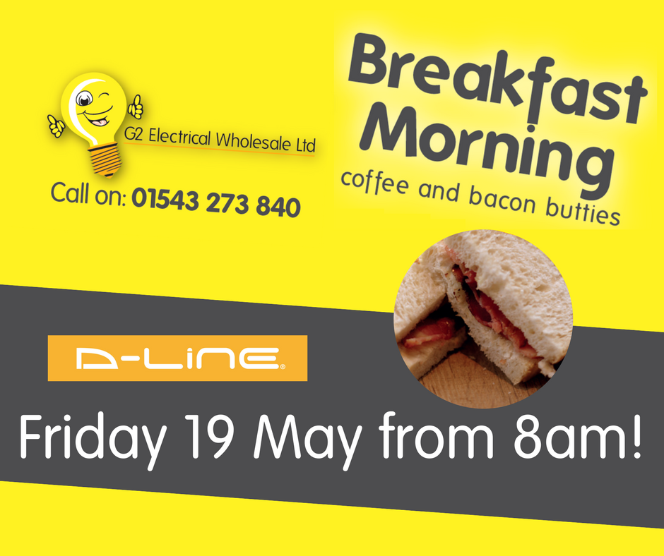 Looking forward to seeing everyone at our next Breakfast morning with <a href="/DLineCableCover/">D-Line Trade</a>!