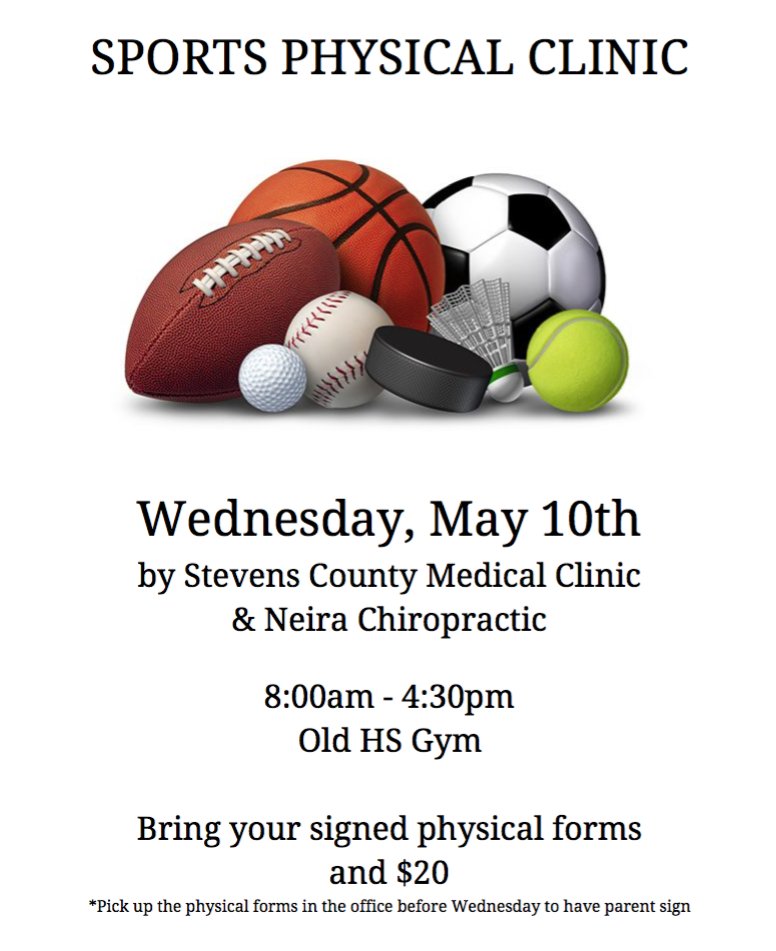 HugotonEagles's tweet photo. A reminder that sports physicals are tomorrow, Wednesday, May 10th from 8:00-4:30 at the HS. The cost this year is $20. #HugotonSchools https://t.co/SuwSAXRl2u