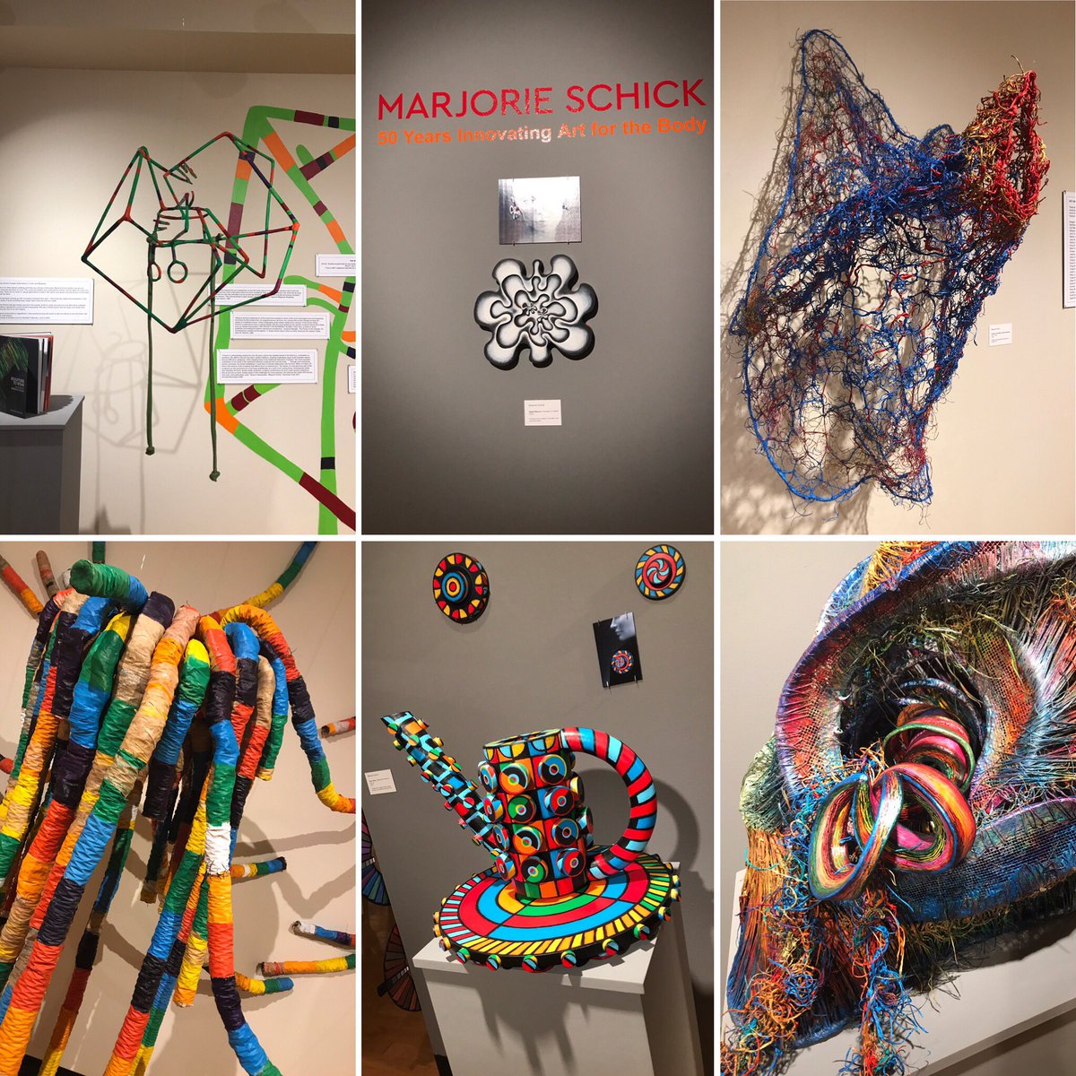 PSUArt's tweet photo. It is one of the final days to see Marjorie Schick's exhibit in the University Gallery @pittstate it closes this week. #oagaag #pittstate https://t.co/h2sfDllMtv
