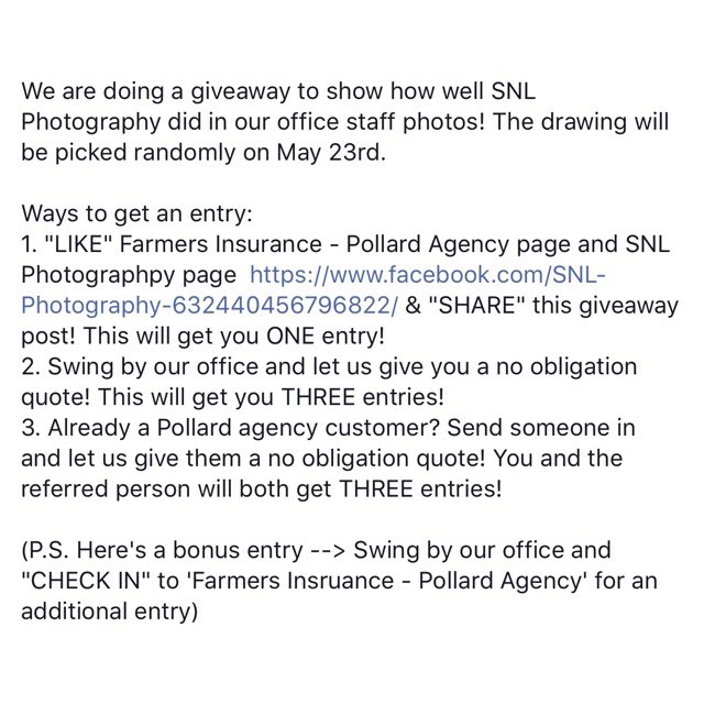 pollardagencyok's tweet photo. Check out our office staff photos &amp; share &amp; like our post on facebook for a chance to win a photo session giveaway from SNL photography! https://t.co/BoalnPBolu