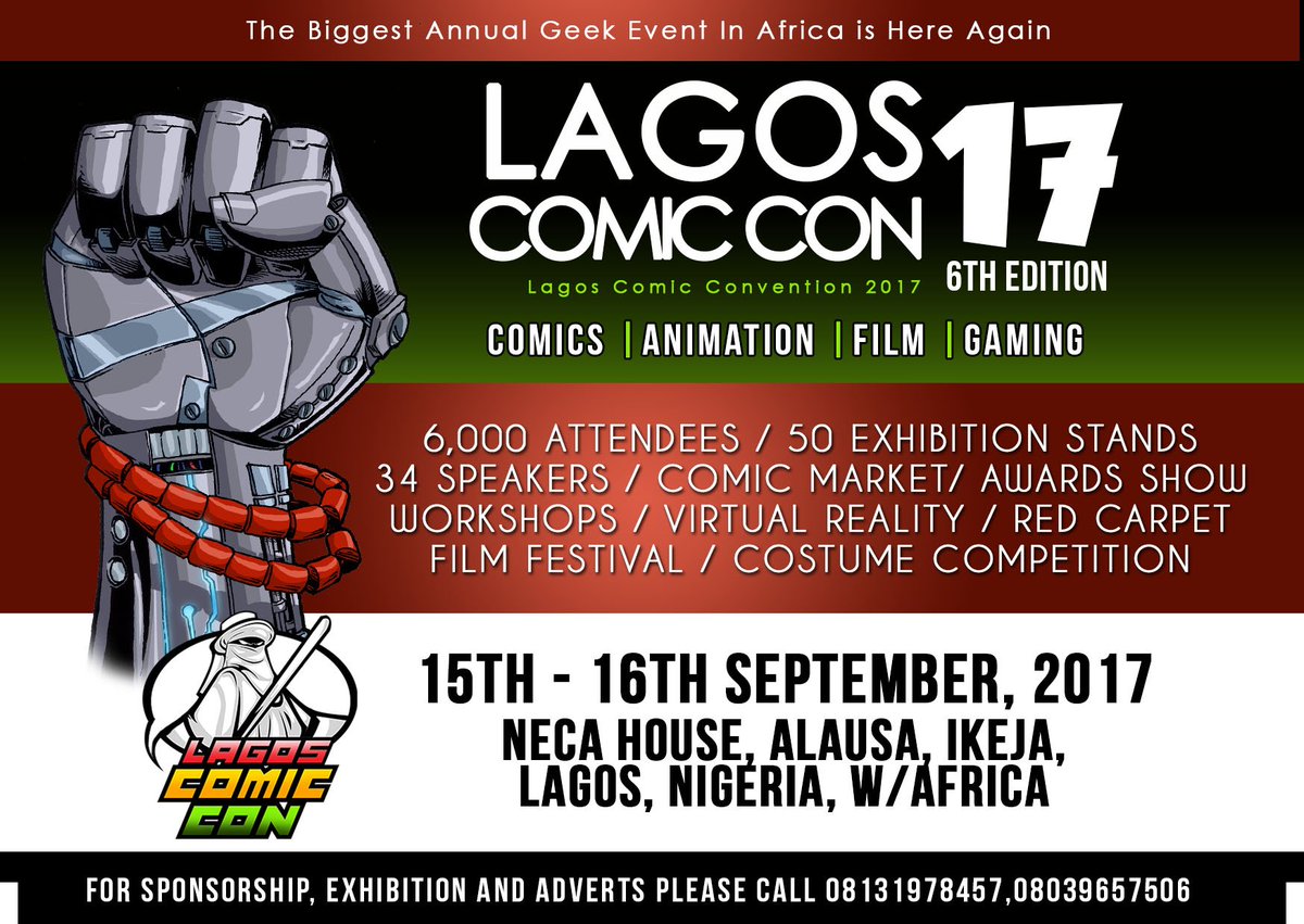 shadowandact's tweet photo. Bet You Didn't Know That There Is a Comic-Con in Lagos, Nigeria #DISCOP #ABIDJAN #AfricanAnimationNetwork  https://t.co/pnRuLa2Z5O https://t.co/88Sp4AU5p3