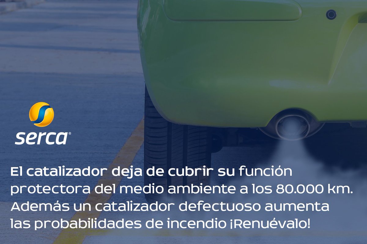SercaGrupo's tweet photo. #InfoSERCA El catalizador es el elemento que se encarga de limpiar los gases de escape del coche con el objetivo d reducir la #contaminación https://t.co/Ow6nGhoY0l