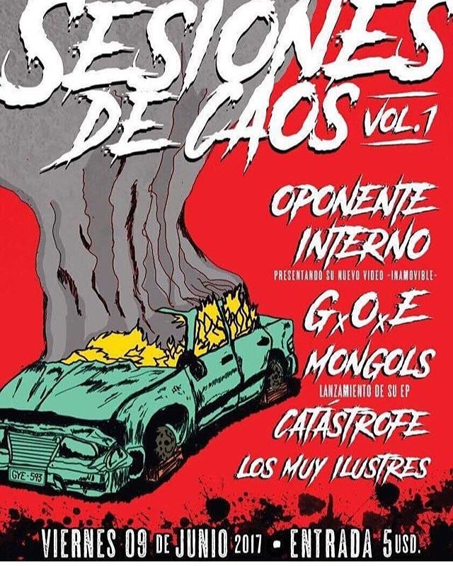 GxOxE's tweet photo. ¡A celebrar nuestros 19 años, con TREMENDAS BANDAS: @oponenteinterno @themongols @Catastroferock!
Viernes 9 de junio. $5.
En KRUGER. 
RT https://t.co/cd3tsh6ece