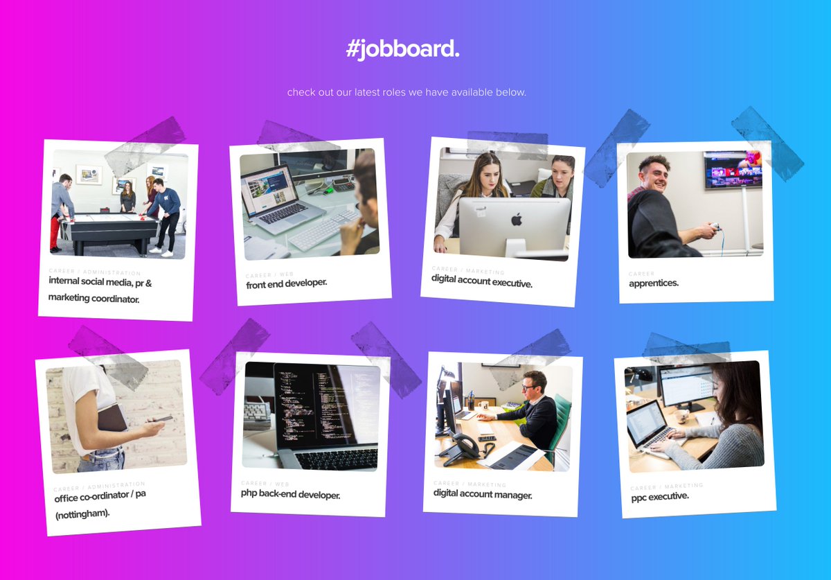 Check out the current vacancies we have here at Clicky! clicky.co.uk/careers/  #jobs #chester #cheshire #nottingham