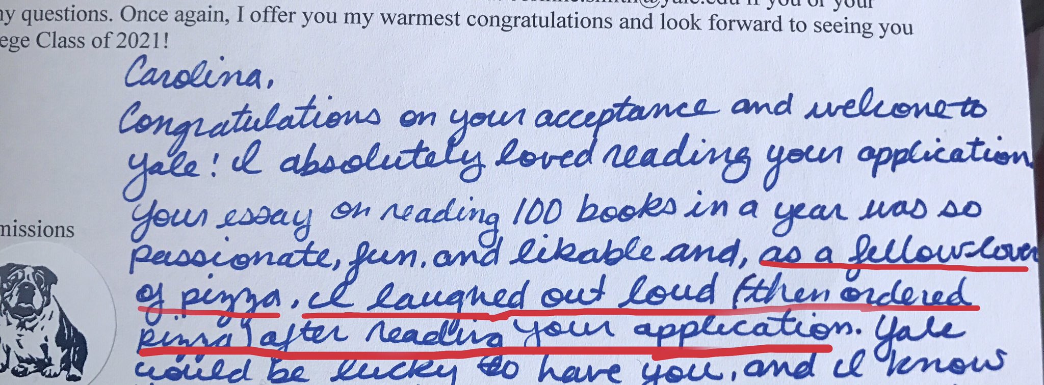 yale essay