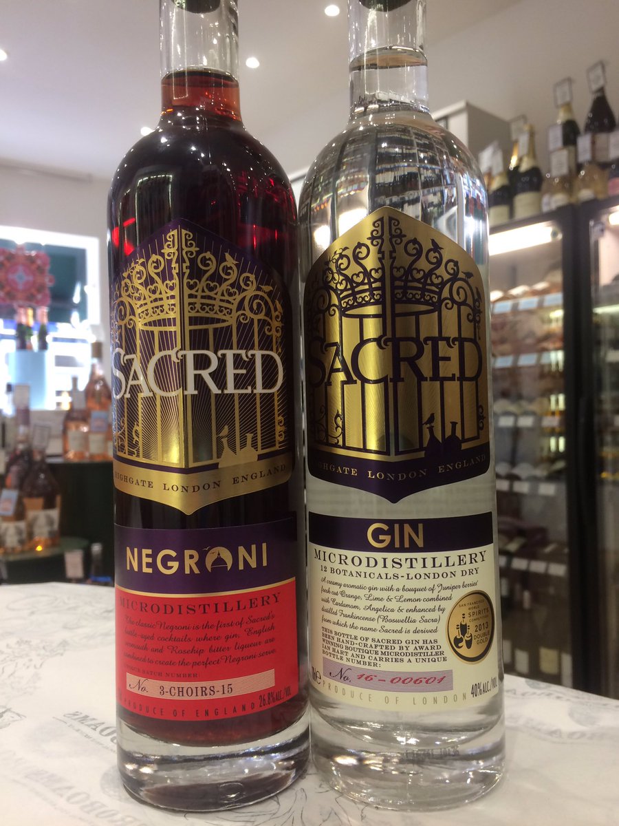 <a href="/SacredHil/">Hilary Whitney</a> is now available. Based in Highgate and available for tasting in store #sacred #gin #london #hampstead